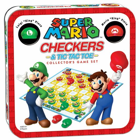 Usaopoly Super Mario Checkers and Tic Tac Toe Collectors Game Set CM005-191